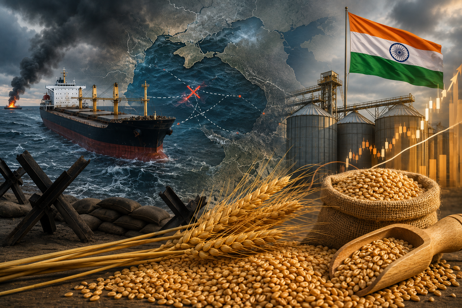 Black Sea Grain Corridor Disruptions: Impact on Indian Wheat Prices and Procurement
